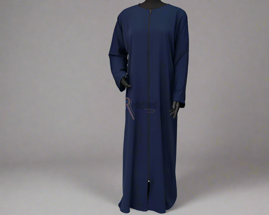 Zip Detail Abaya