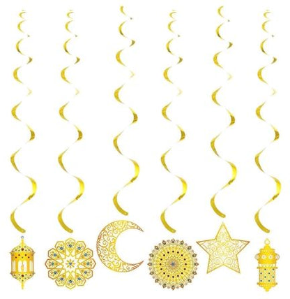 Eid Decorative Swirl - Gold Theme