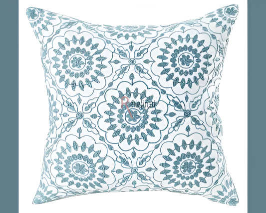 Embroidered Cushion Cover - Abstract (Set of 2)