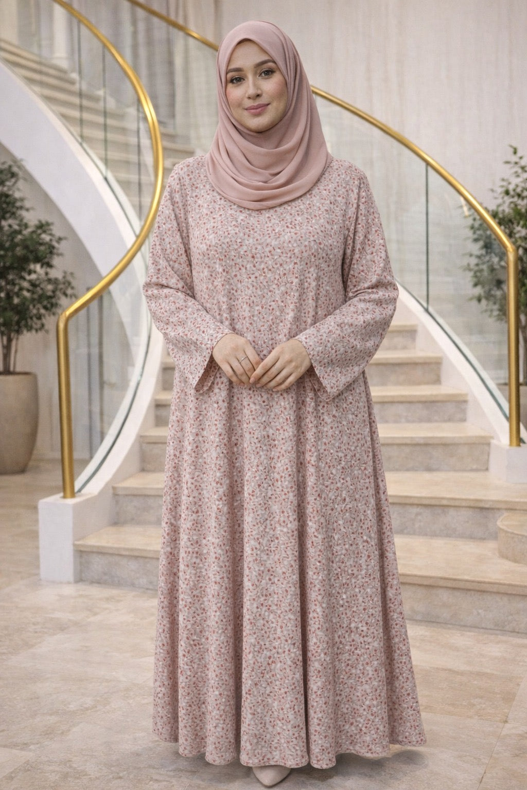 Blush Meadow Maxi Dress