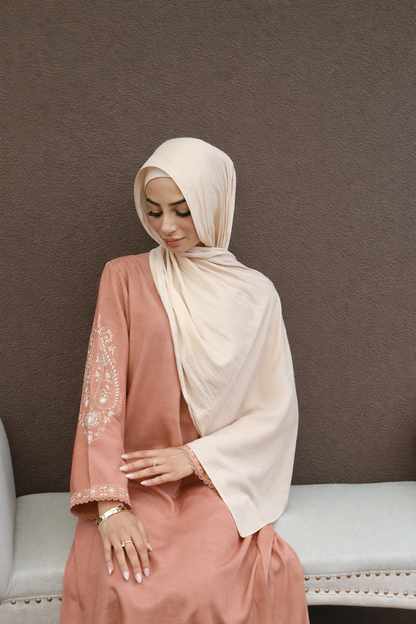 Serene Thread Dress - Apricot