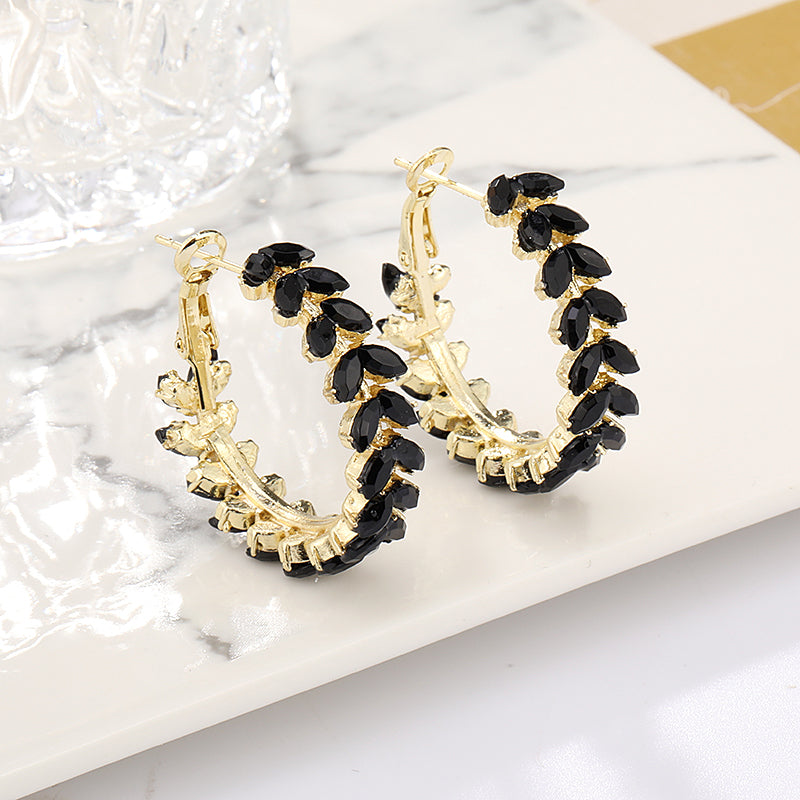 Black Classic Hoop Earrings