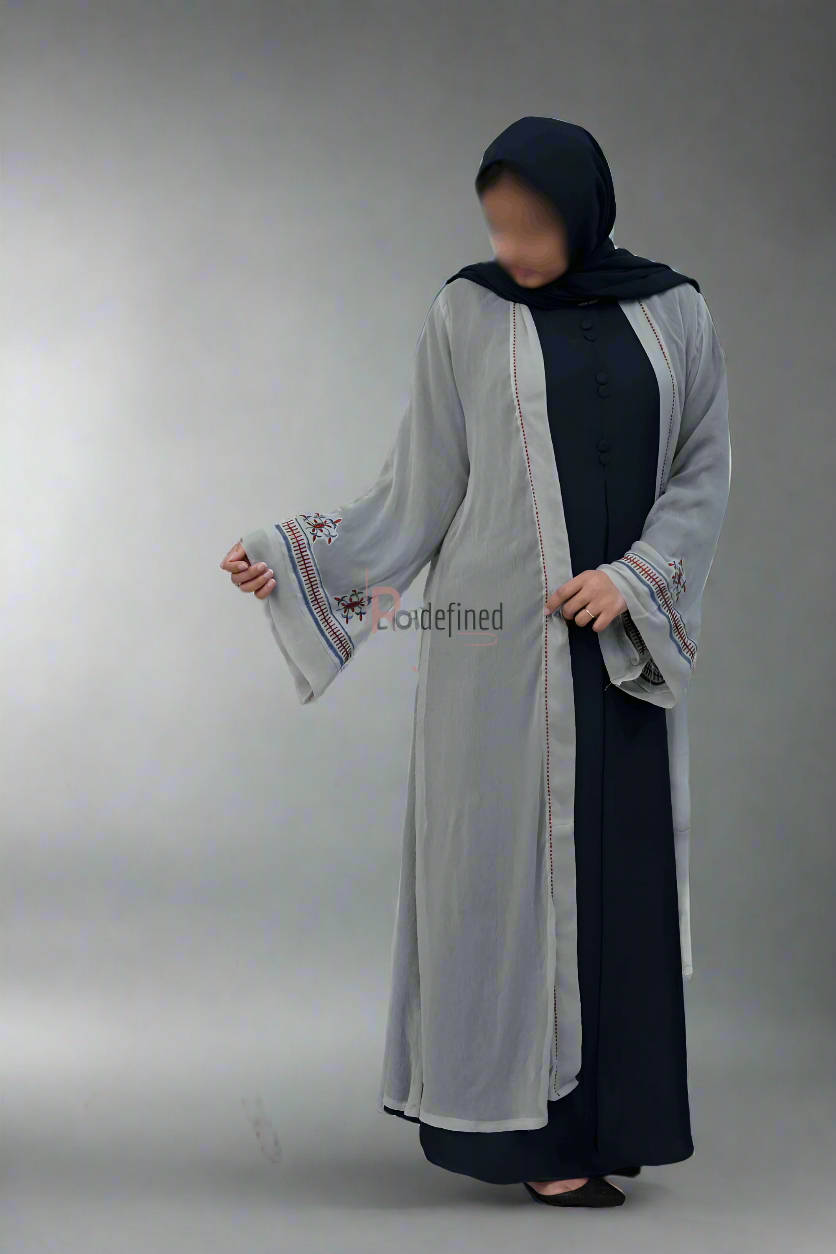 Intricate Stitches Motif Kaftan