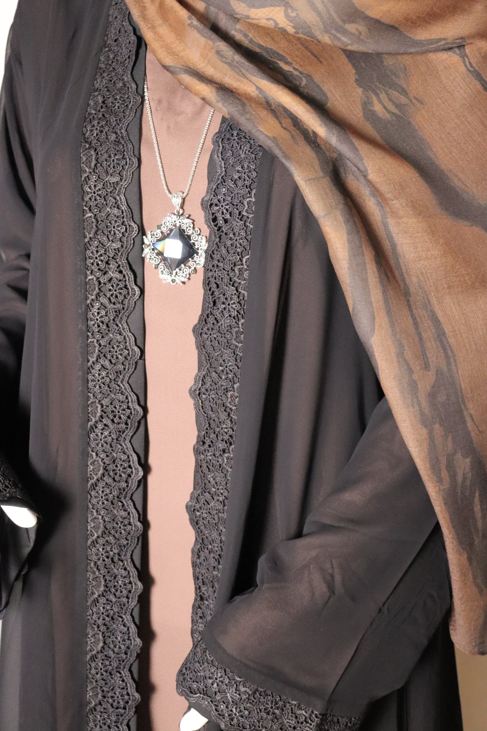 Ornate Lace Kaftan