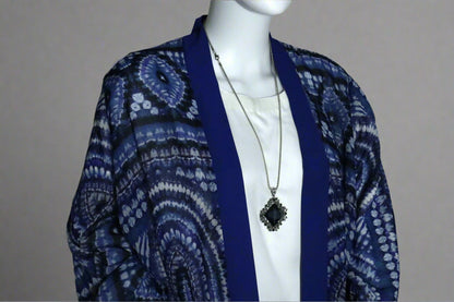 Blue Tie-Dye Kaftan