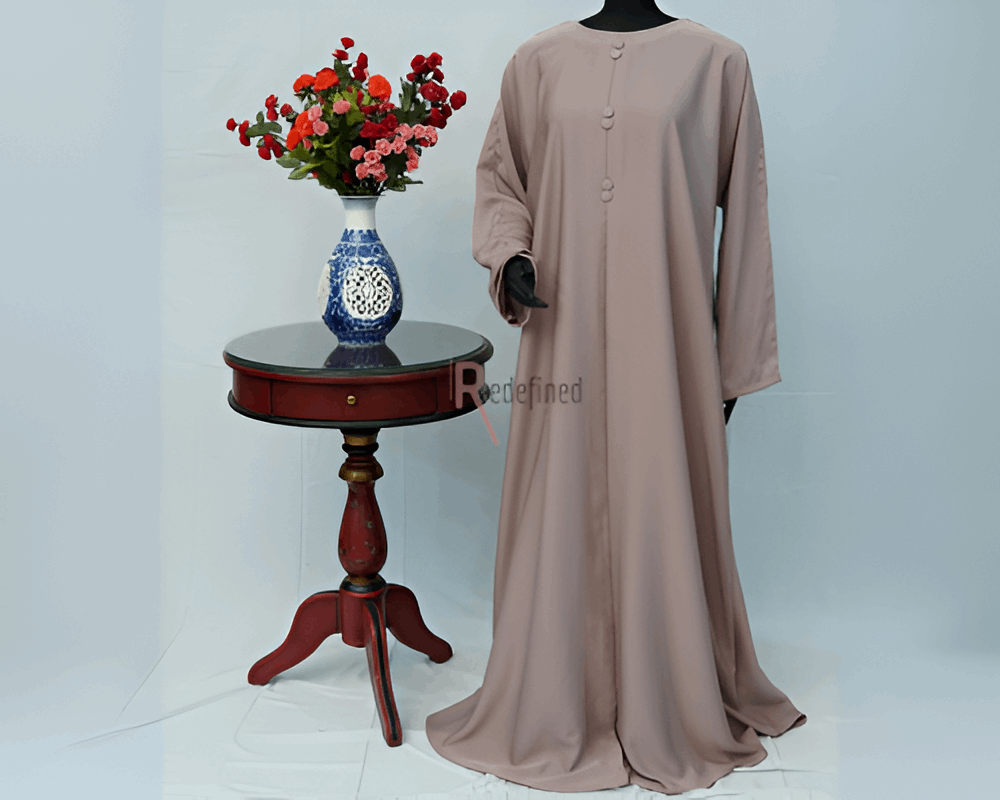 Buttoned Grace Abaya Dress