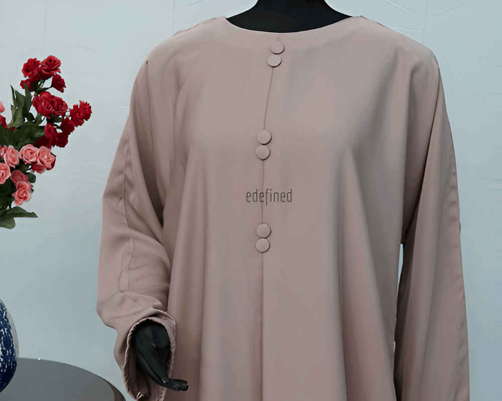 Buttoned Grace Abaya Dress