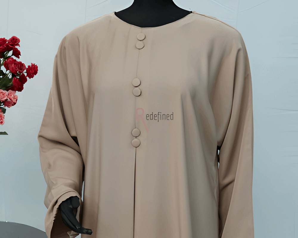 Buttoned Grace Abaya Dress