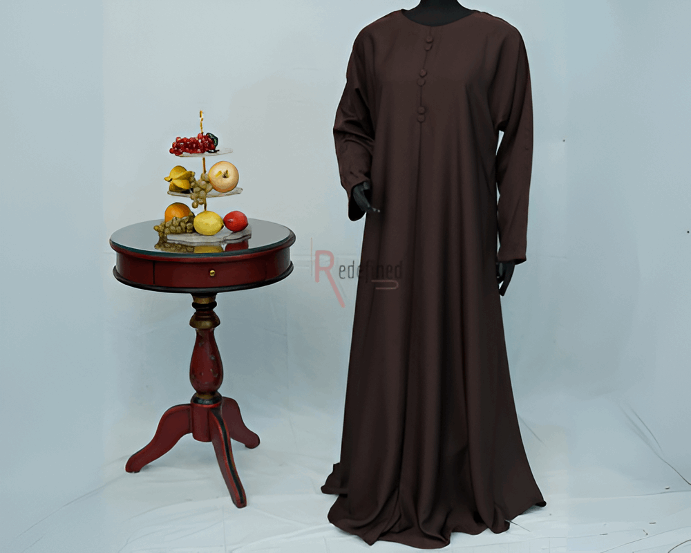 Buttoned Grace Abaya Dress