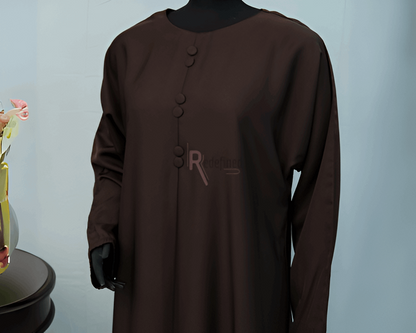 Buttoned Grace Abaya Dress