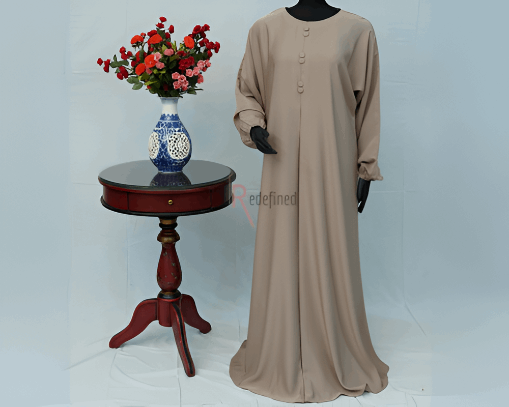 Buttoned Grace Abaya Dress