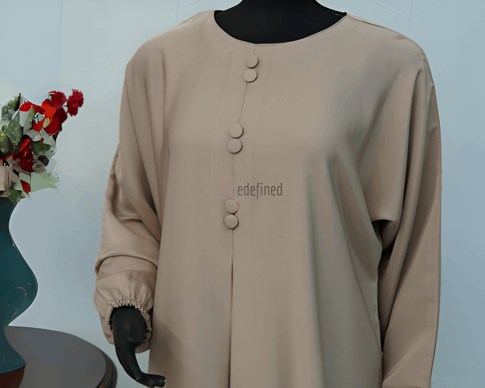 Buttoned Grace Abaya Dress