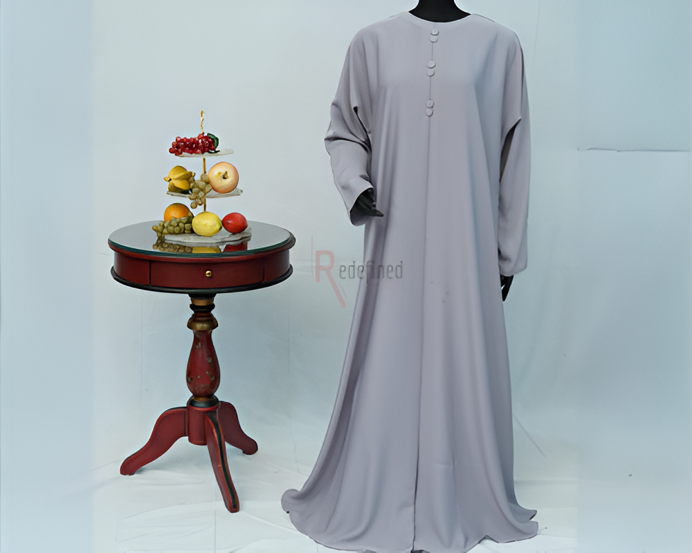 Buttoned Grace Abaya Dress