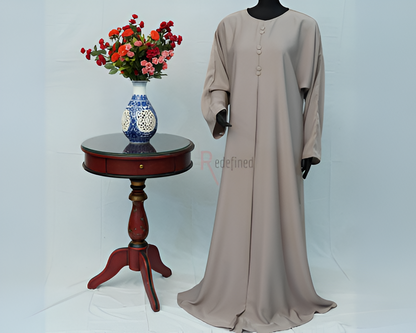 Buttoned Grace Abaya Dress
