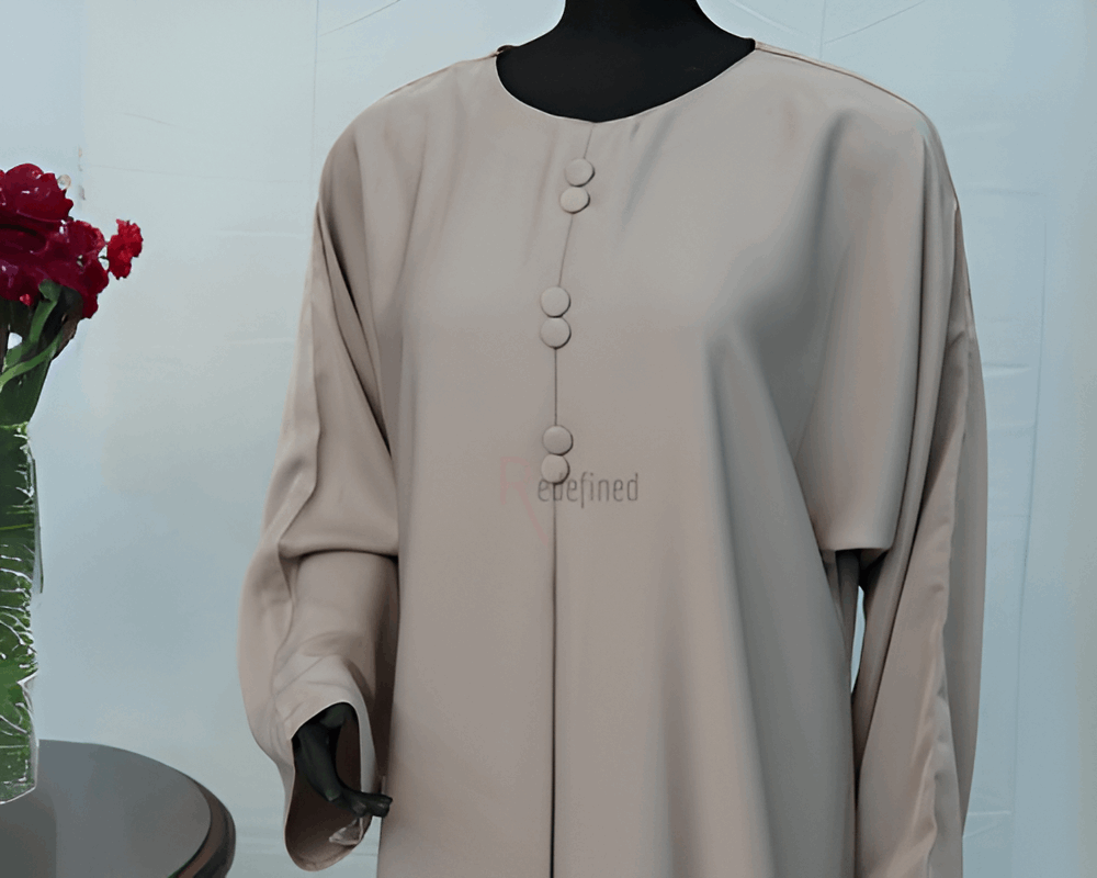 Buttoned Grace Abaya Dress