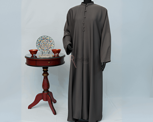 Collared Charm Abaya Dress