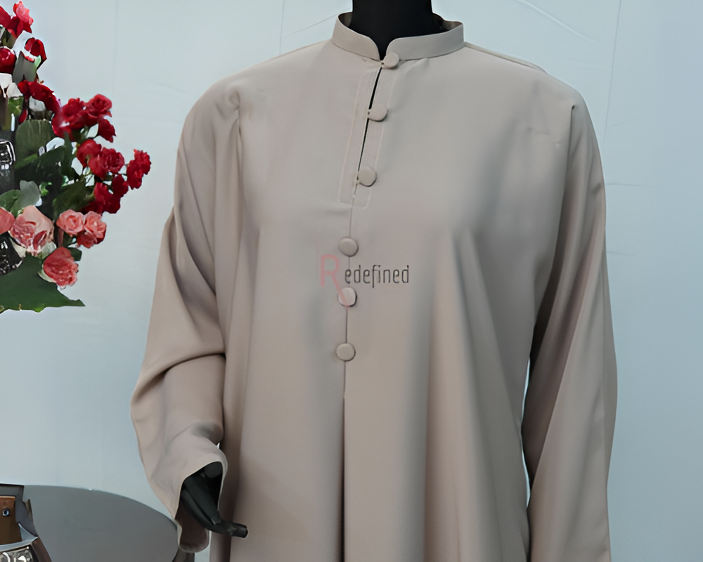 Collared Charm Abaya Dress