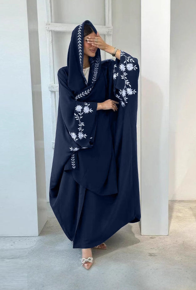 Sapphire Butterfly Open Abaya