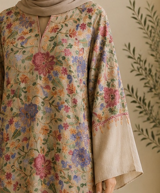 Floral Symphony Pashmina