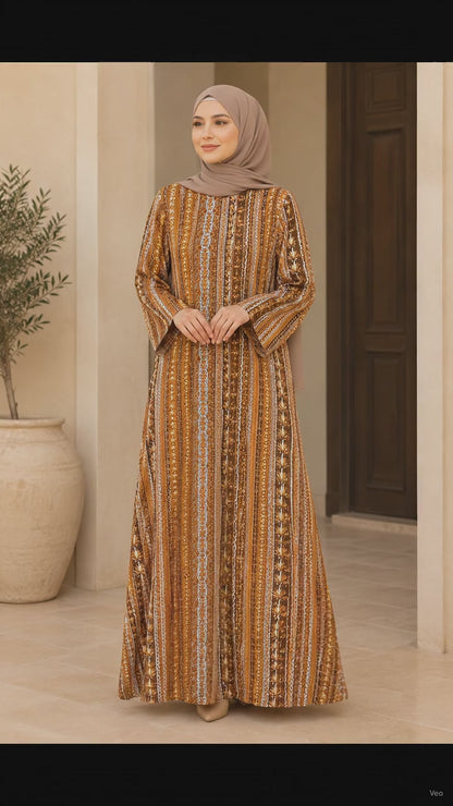 Noor Gilded Maxi Dress