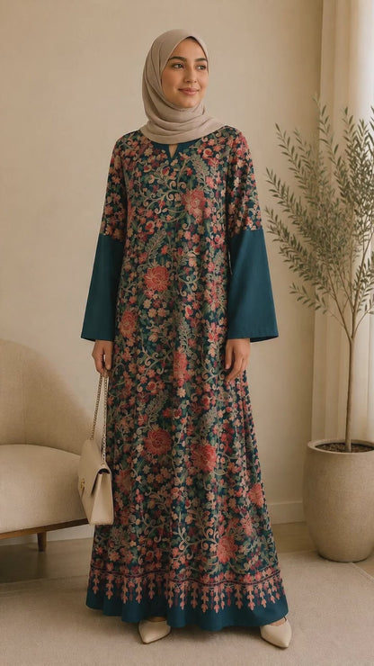 Nuzha Floral Pashmina