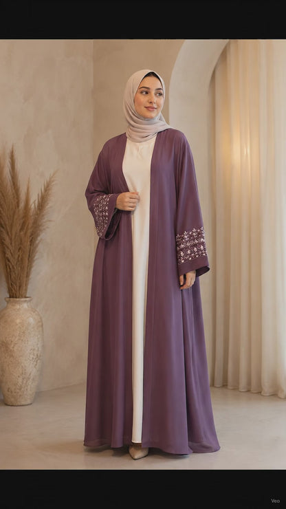 Hiba Charm Open Abaya