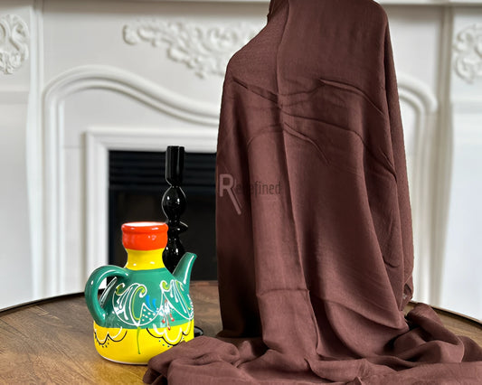 Bamboo Cotton Hijab/Scarf - Dark Brown