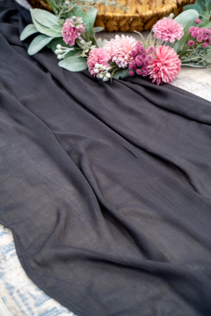 Bamboo Cotton Hijab/Scarf - Dark Grey