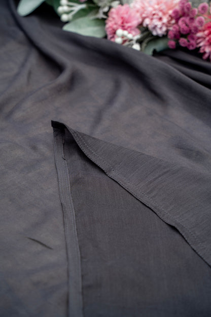 Bamboo Cotton Hijab/Scarf - Dark Grey