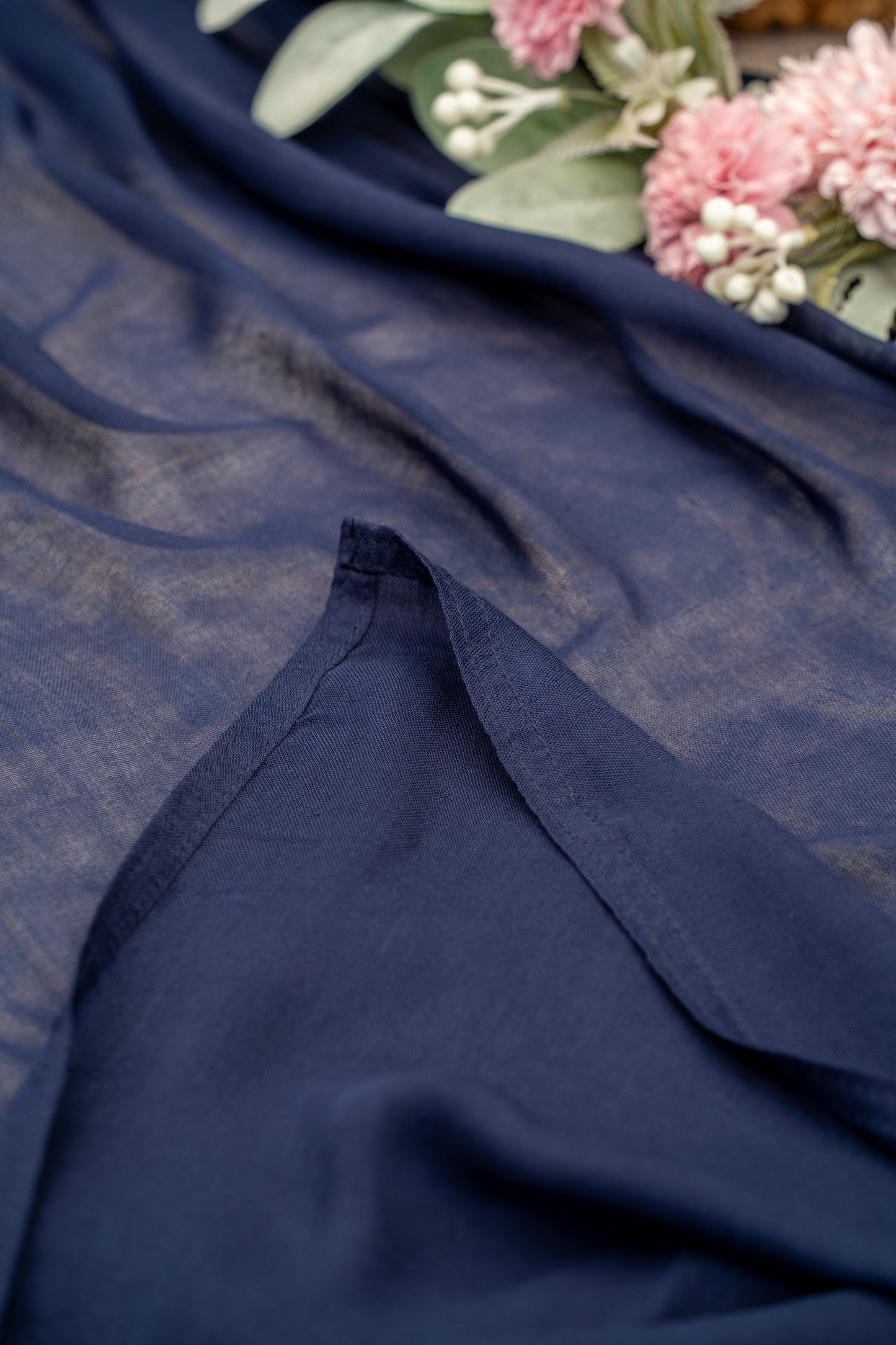 Bamboo Cotton Hijab/Scarf - Midnight Blue