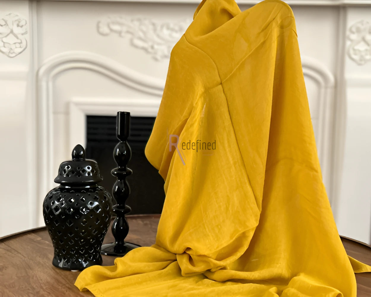 Bamboo Cotton Scarf Mustard colour