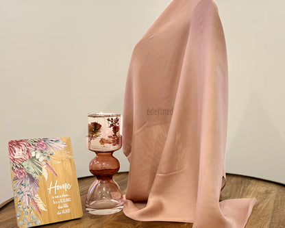 Bamboo Scarf Nude Pink colour