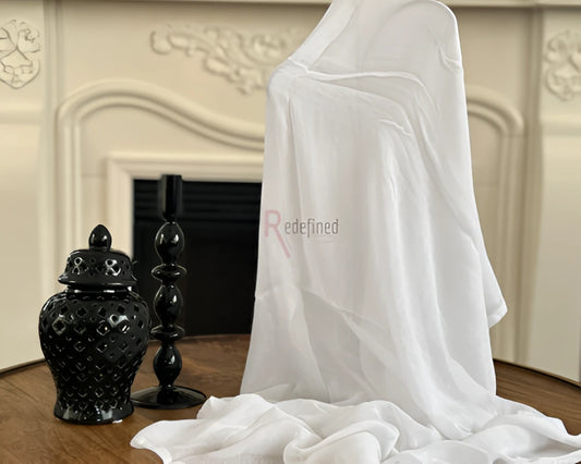 Bamboo Scarf White colour