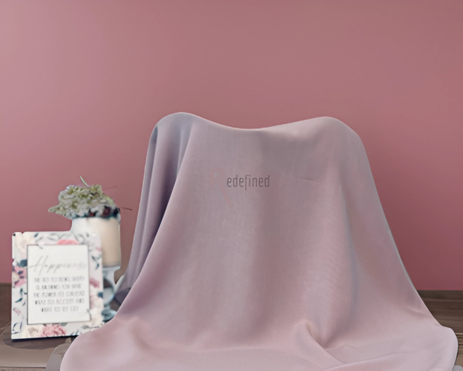 Georgette Chiffon Scarf Dusty Mauve colour