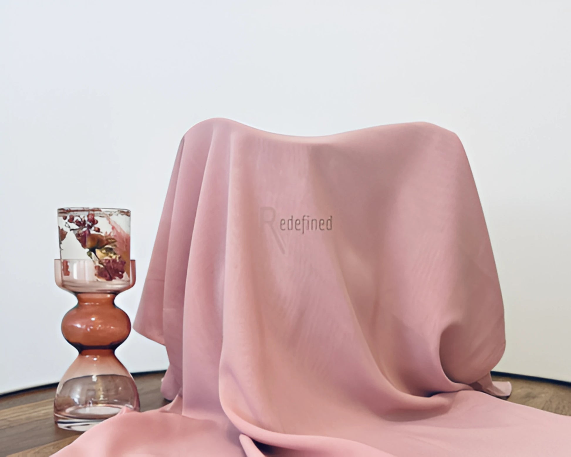 Georgette Chiffon Scarf Dusty Pink colour