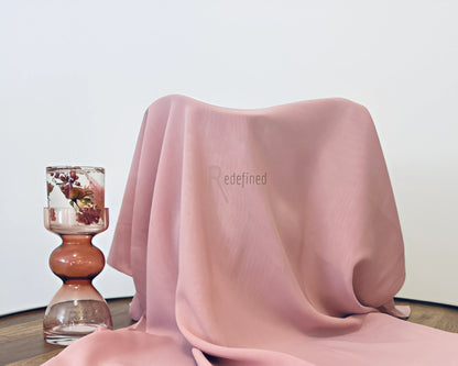 Georgette Chiffon Scarf Dusty Pink colour