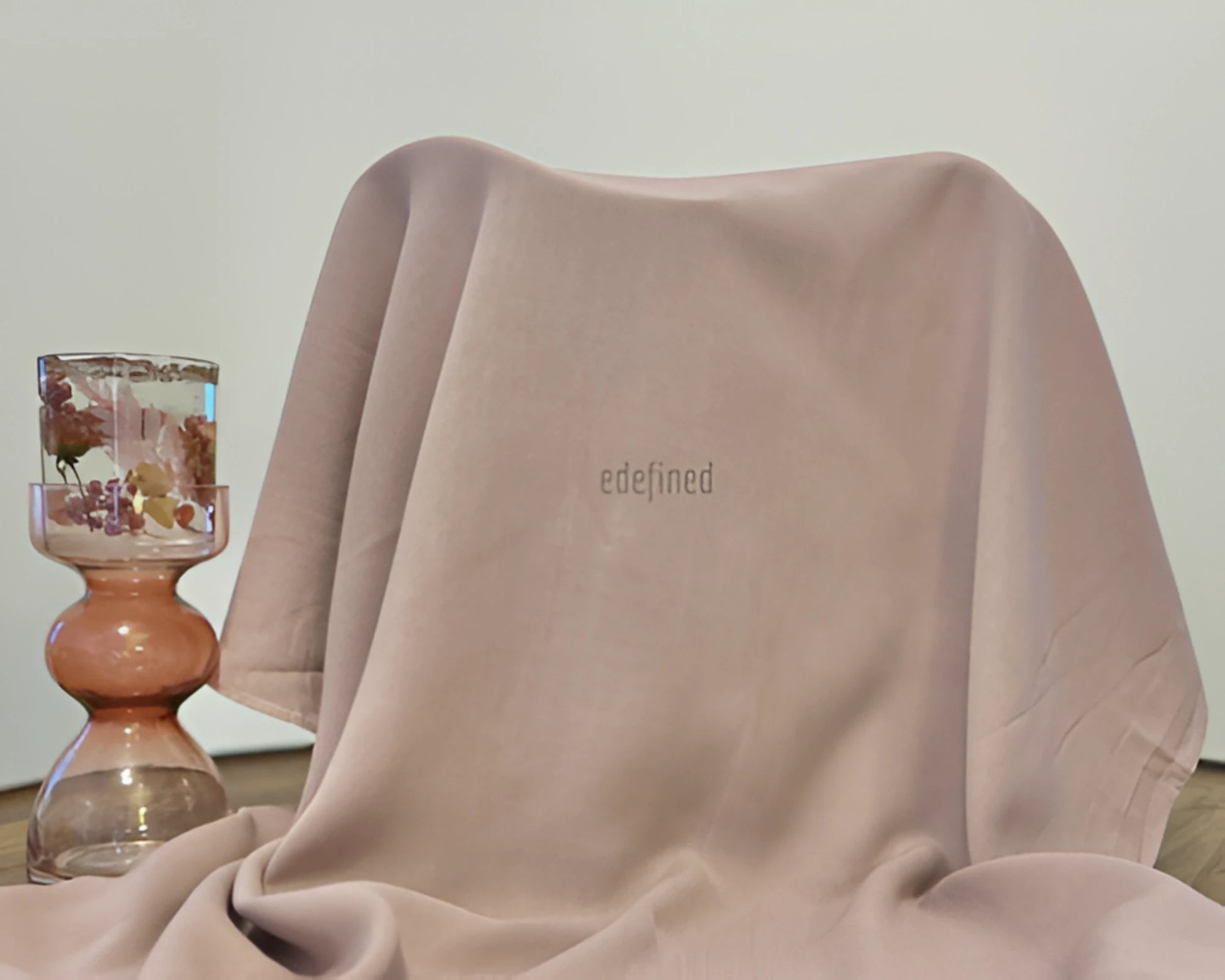 Georgette Chiffon Scarf Pink Shadow colour