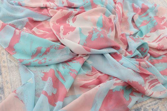 Abstract Bloom Chiffon Hijab