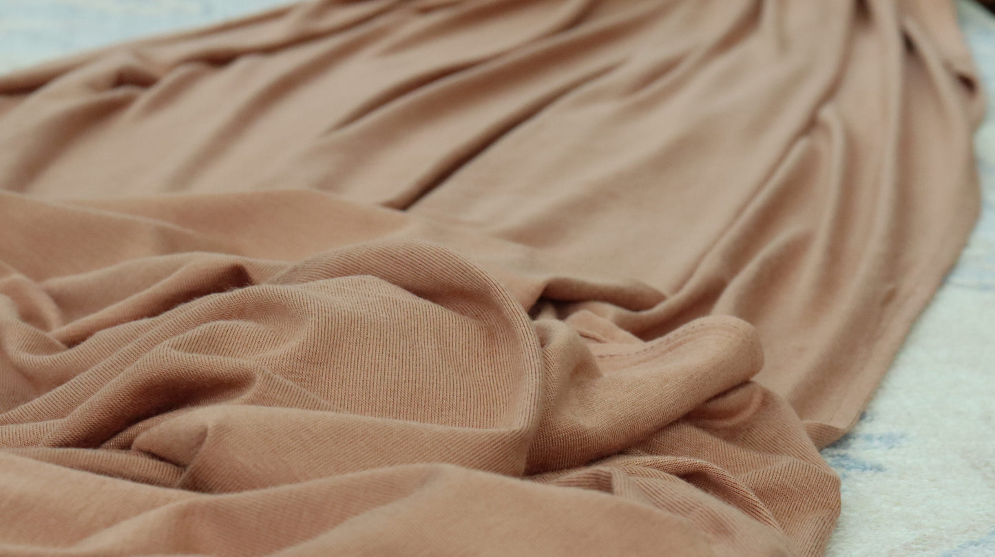 Cotton Jersey Hijab/Scarf - Taupe