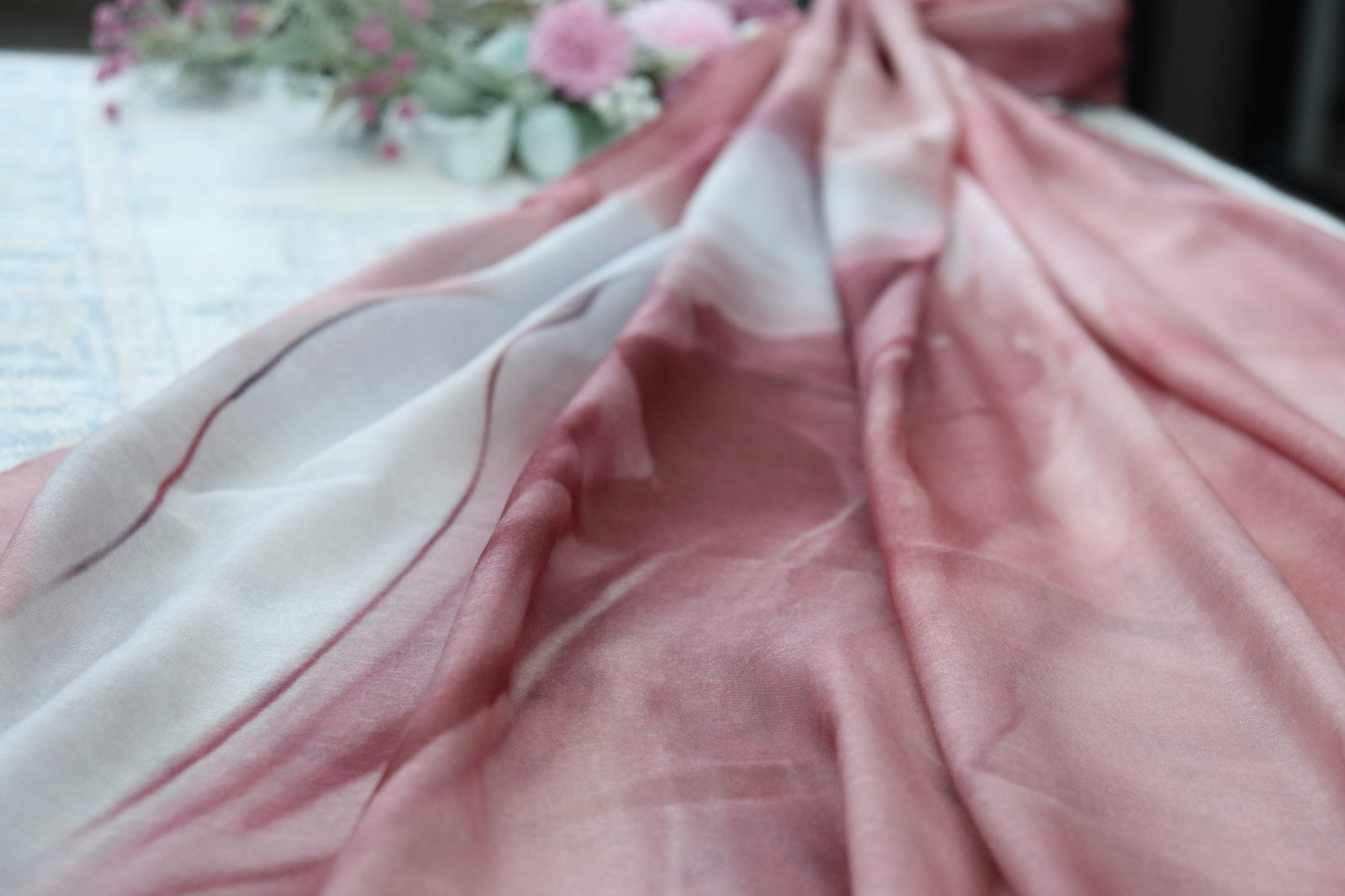 Blush Rose Printed Modal Hijab