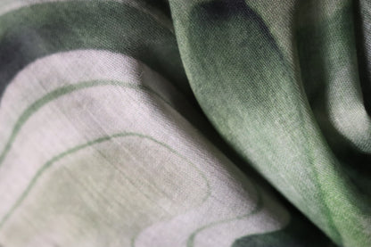 Emerald Swirl Printed Modal Hijab