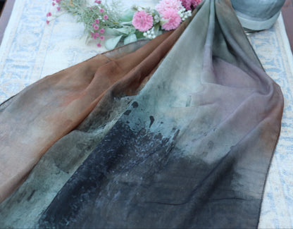 Misty Earth Printed Modal Hijab