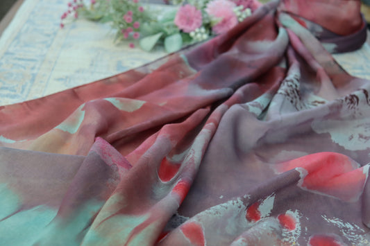 Rosewood Bloom Printed Modal Hijab
