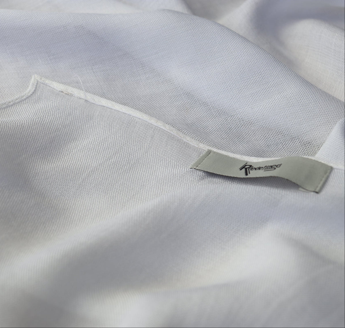 White fabric with a texture