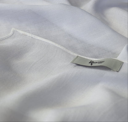 White fabric with a texture