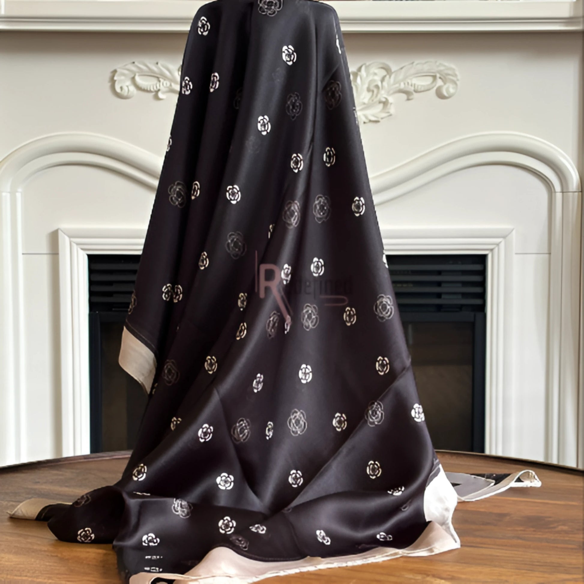 Silk Hijab/Scarf - Black