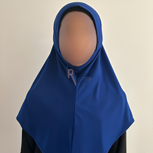 Girls Stitch Hijab/Scarf - Blue