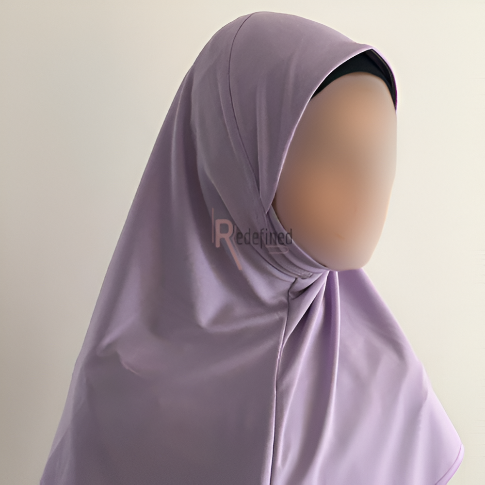 Girls Slip on Hijab/Scarf - Lilac