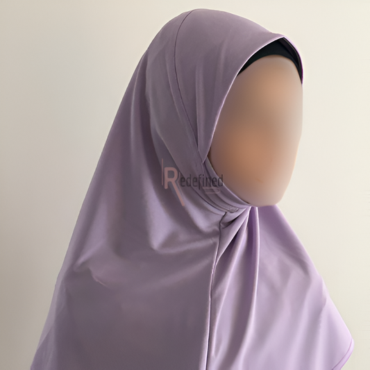 Girls Stitch Hijab/Scarf - Lilac