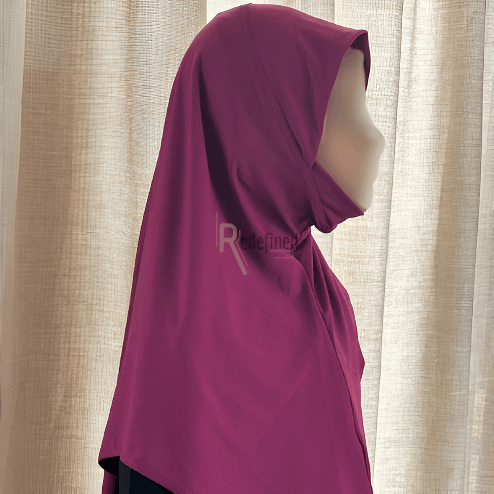 Girls Slip on Hijab/Scarf - Magenta